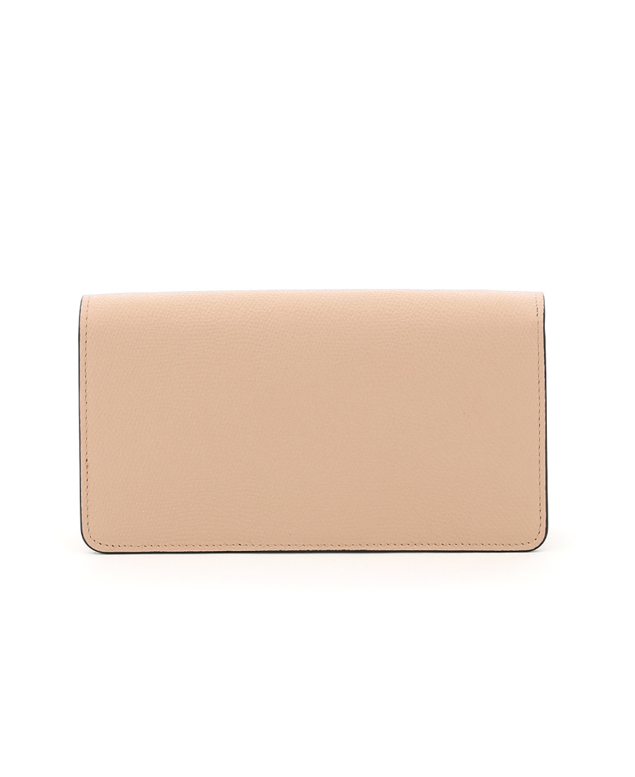 Valentino Vsling Chain Wallet In Nude