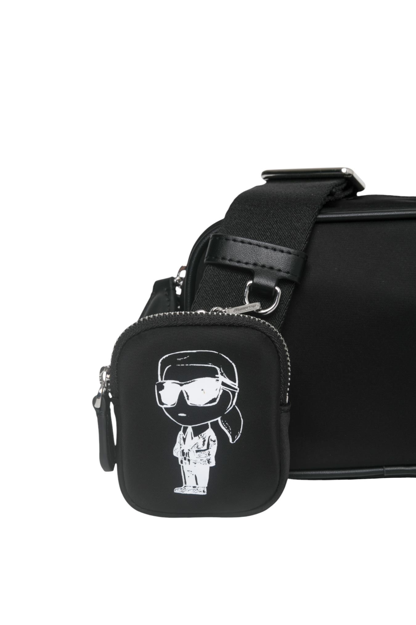 Karl Lagerfeld Ikon Cross Body Bag In Black