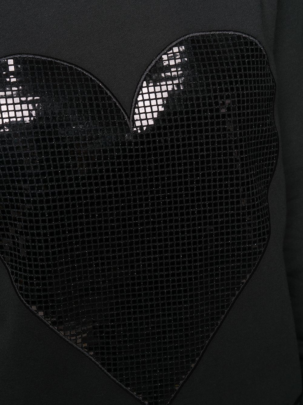 Moschino A Sequined Heart-shaped Dress In Black