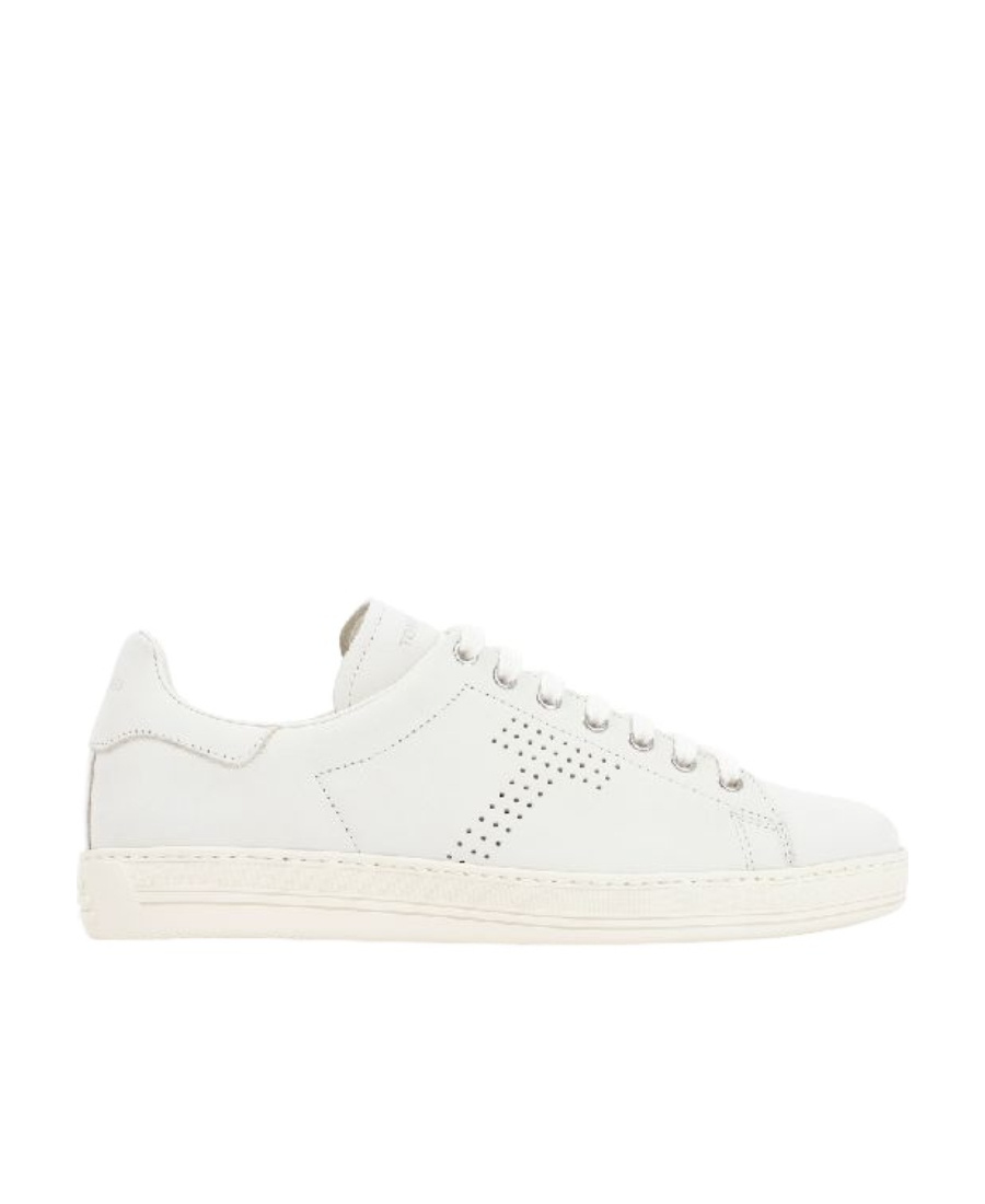 Shop Tom Ford Logo Lace Up Casual Sports Shoes In White