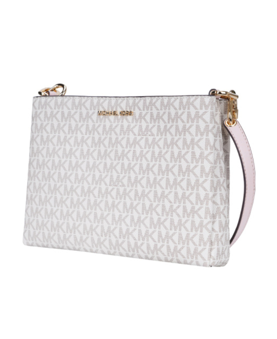 Michael Kors Logo Cross-body Bag In White