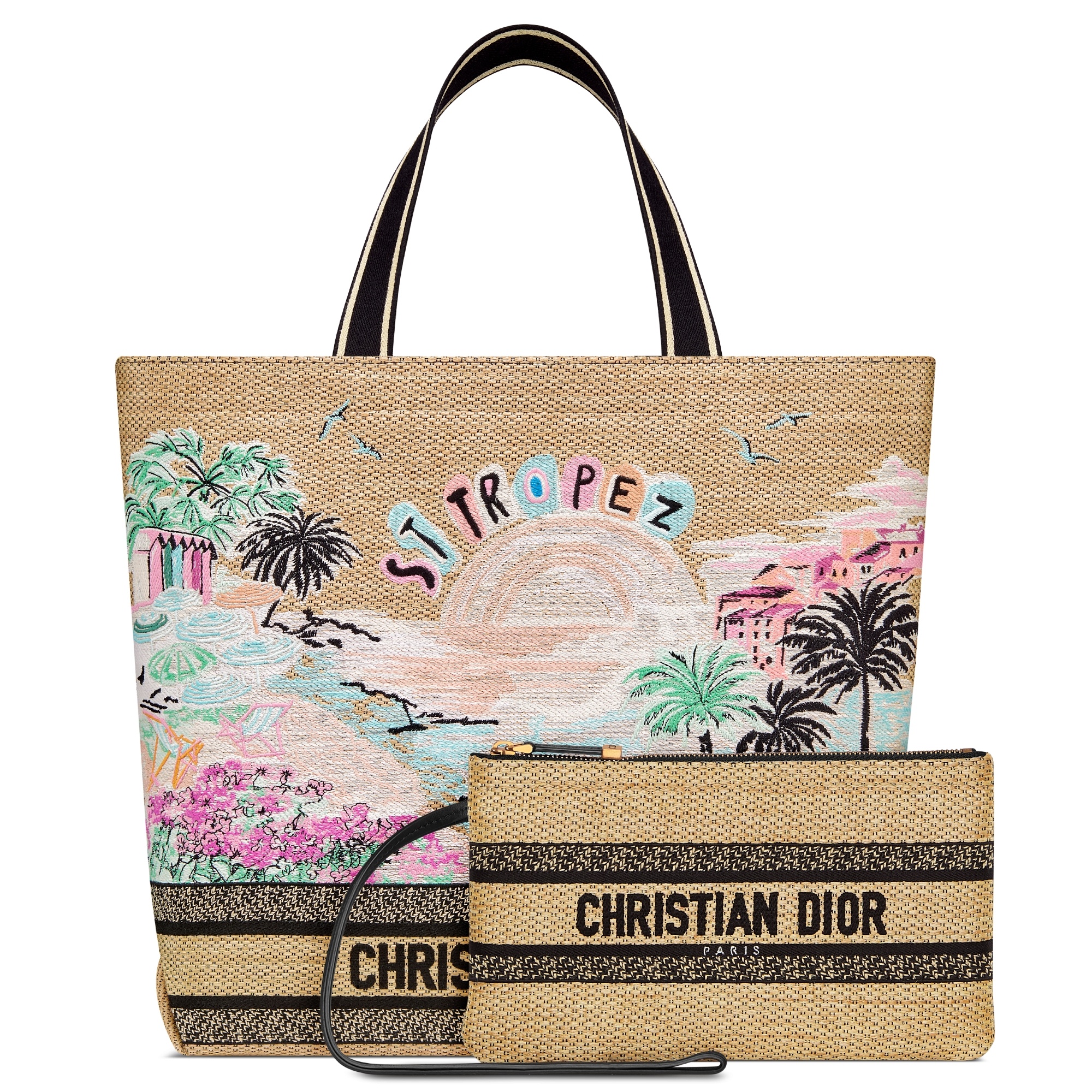 Dior Patterned Shoulder Bag In Brown