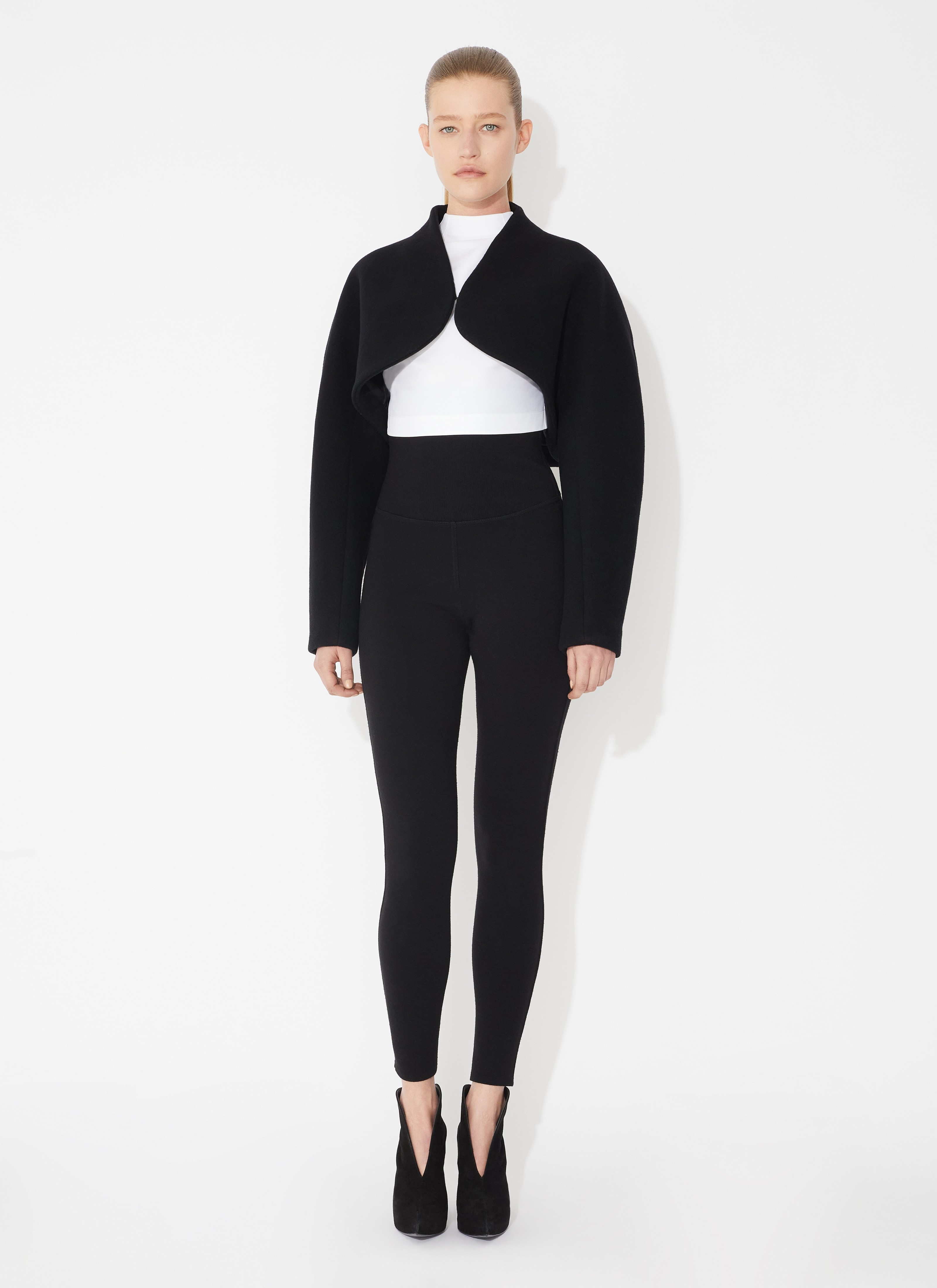 ALAÏA ALAÏA HIGH WAIST STRETCHED LEGGINGS