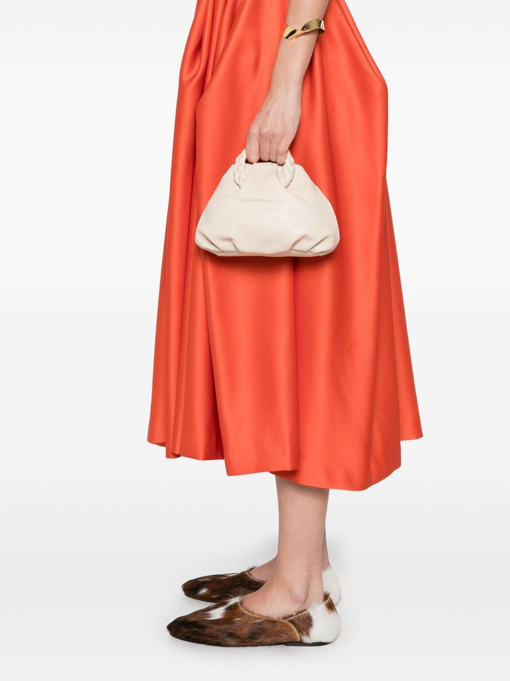 Hereu Bombon Small Leather Handbag In White