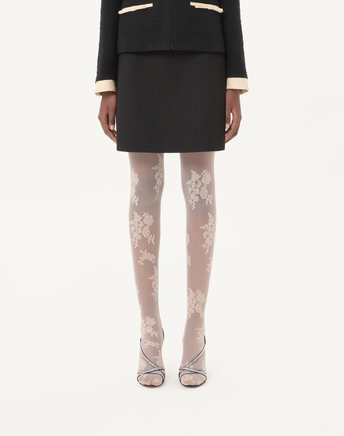 Valentino Bow Skirt In Black
