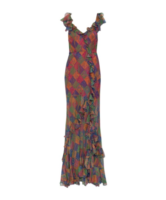 Etro Multicolor Silk Dress