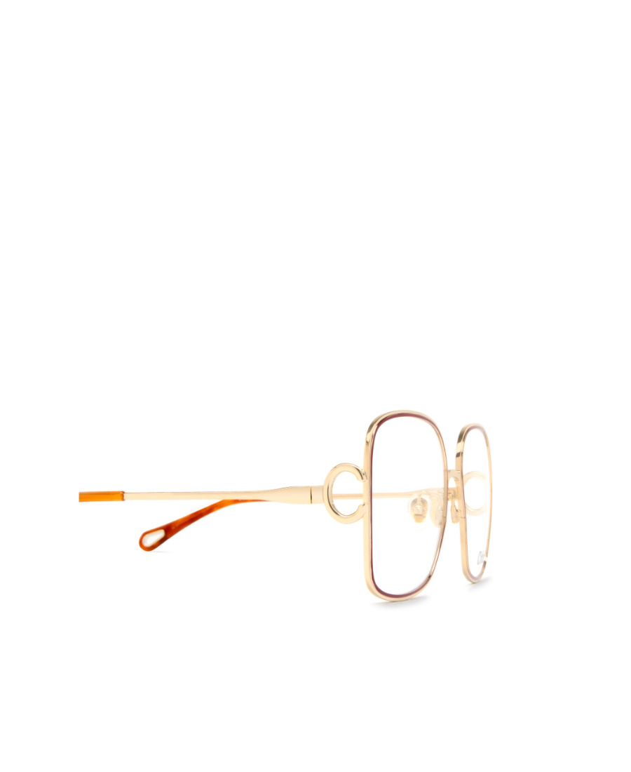 Chloé Oversized Square Frame Glasses In Nude