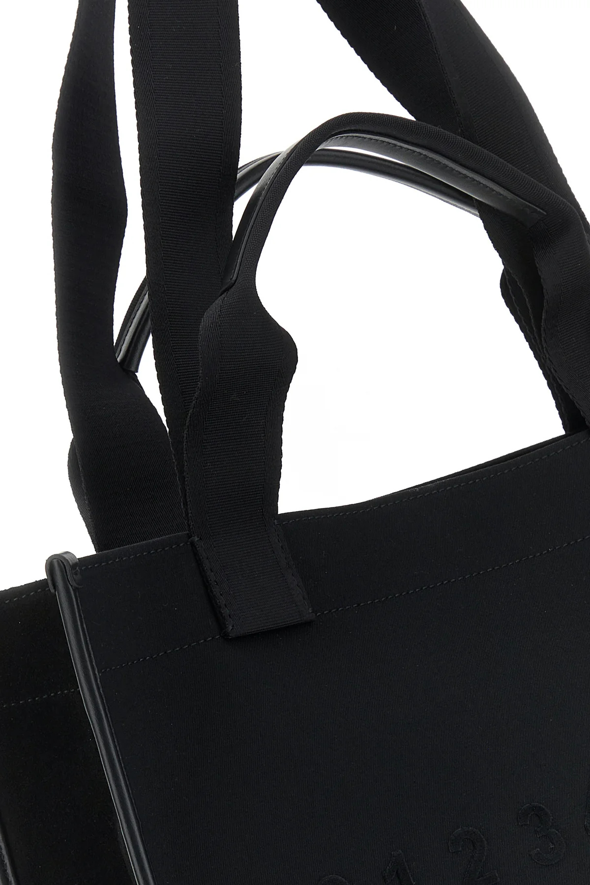 Maison Margiela Rectangular Shopping Bag Top Handles In Black