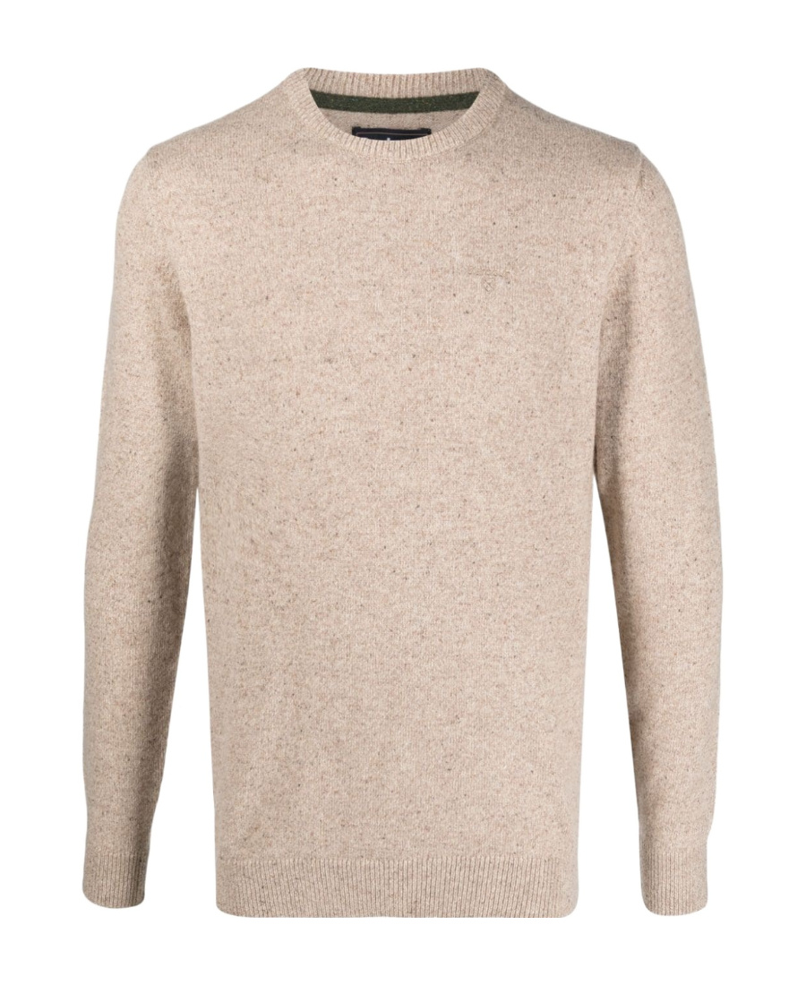 Barbour Essential Tisbury Sweater With Relaxed Fit In Nude