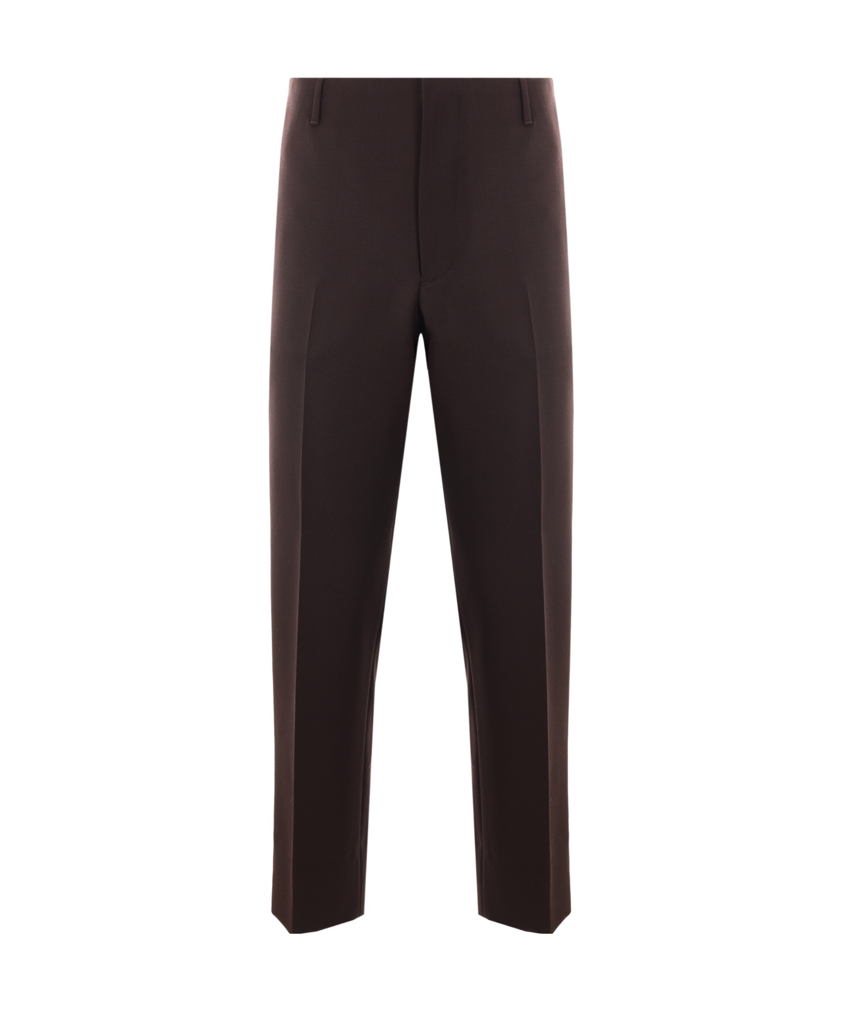 PRADA PRESSED-CREASE STRAIGHT TROUSERS
