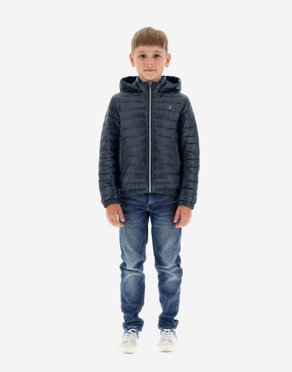 Herno Embossed-logo Padded Jacket In Black