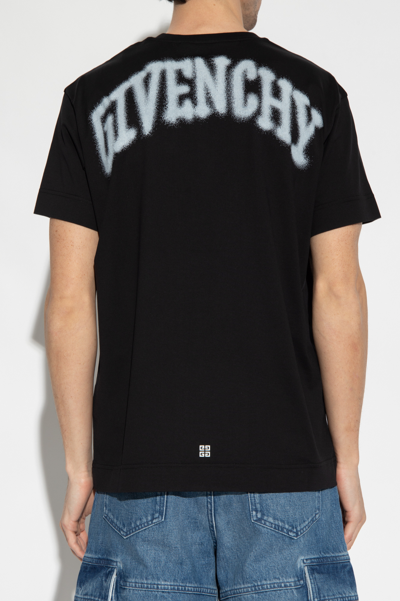 Givenchy Skull-print Cotton T-shirt In Black