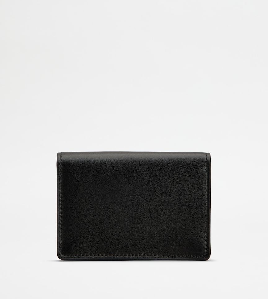 Tod's Snap Card Holder In Black