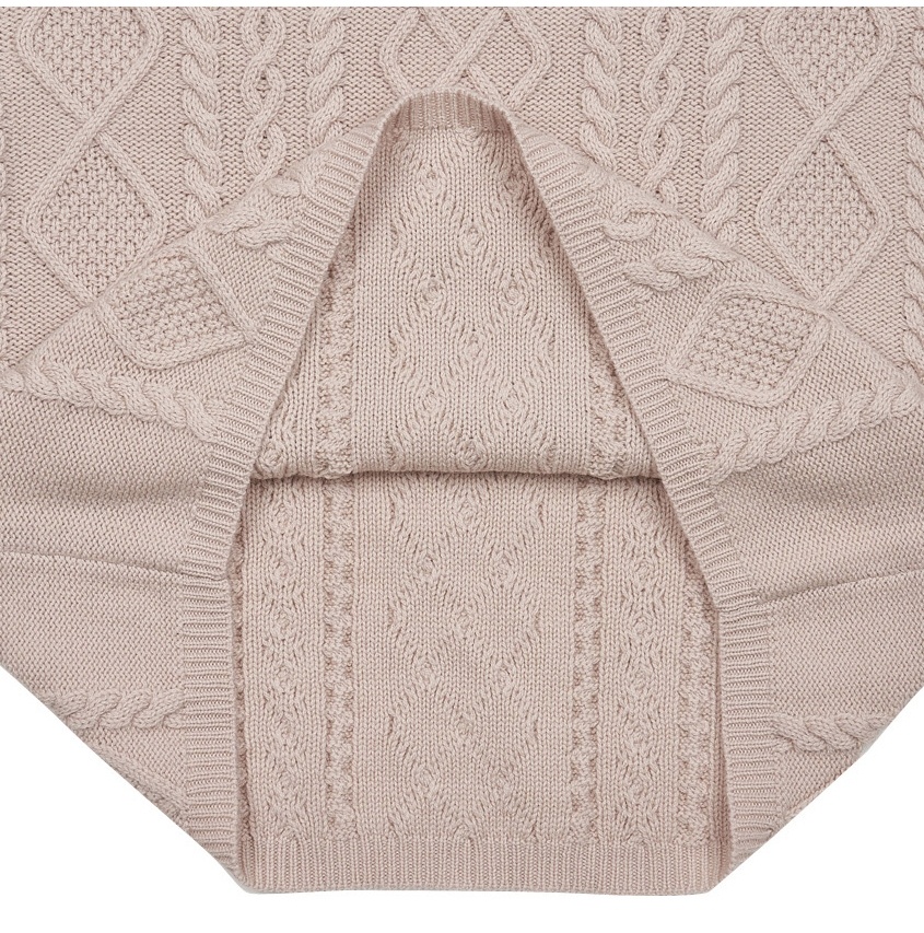 Max Mara High-necked Long-sleeved Sweater In Nude
