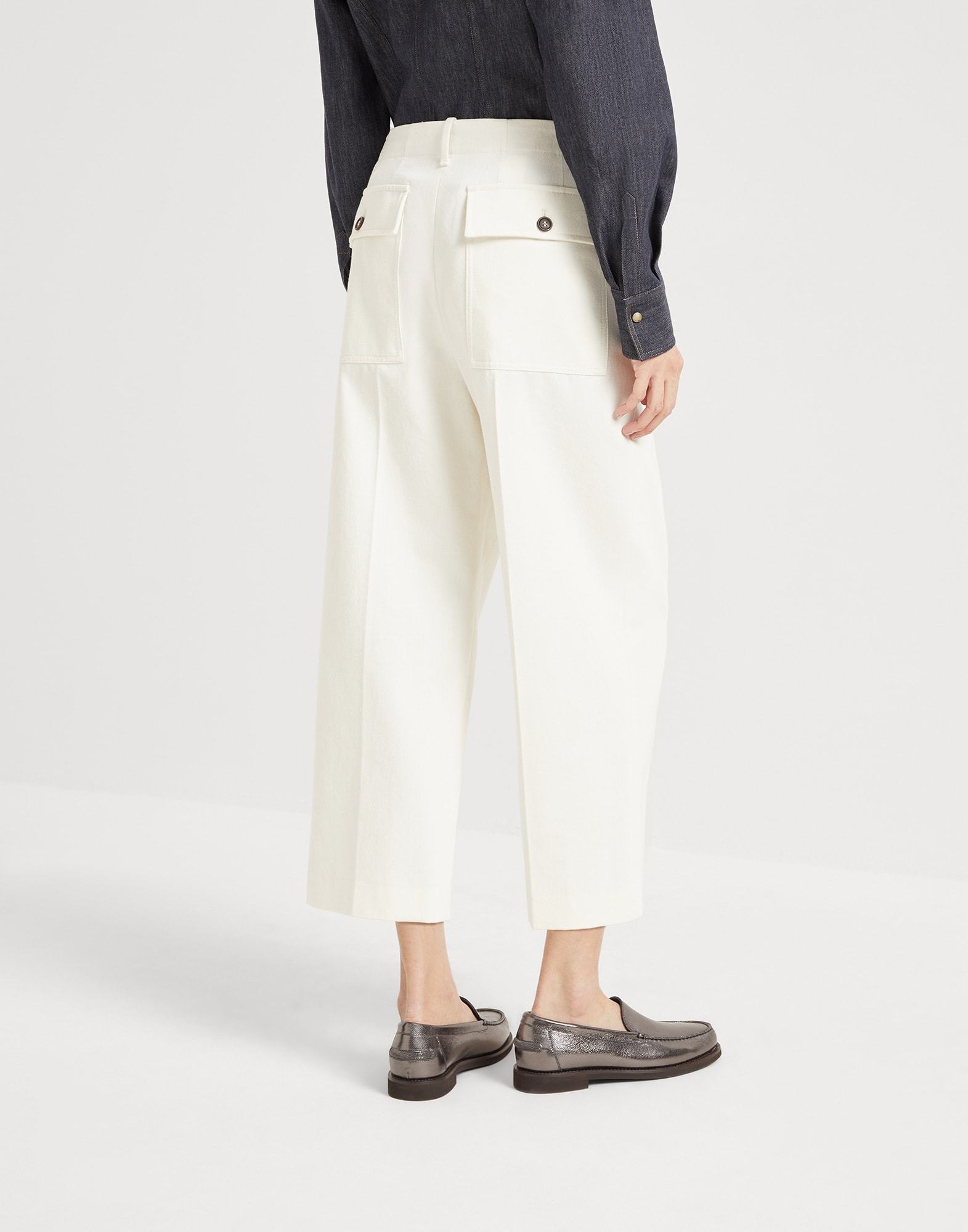 Brunello Cucinelli Pleated Trousers In White