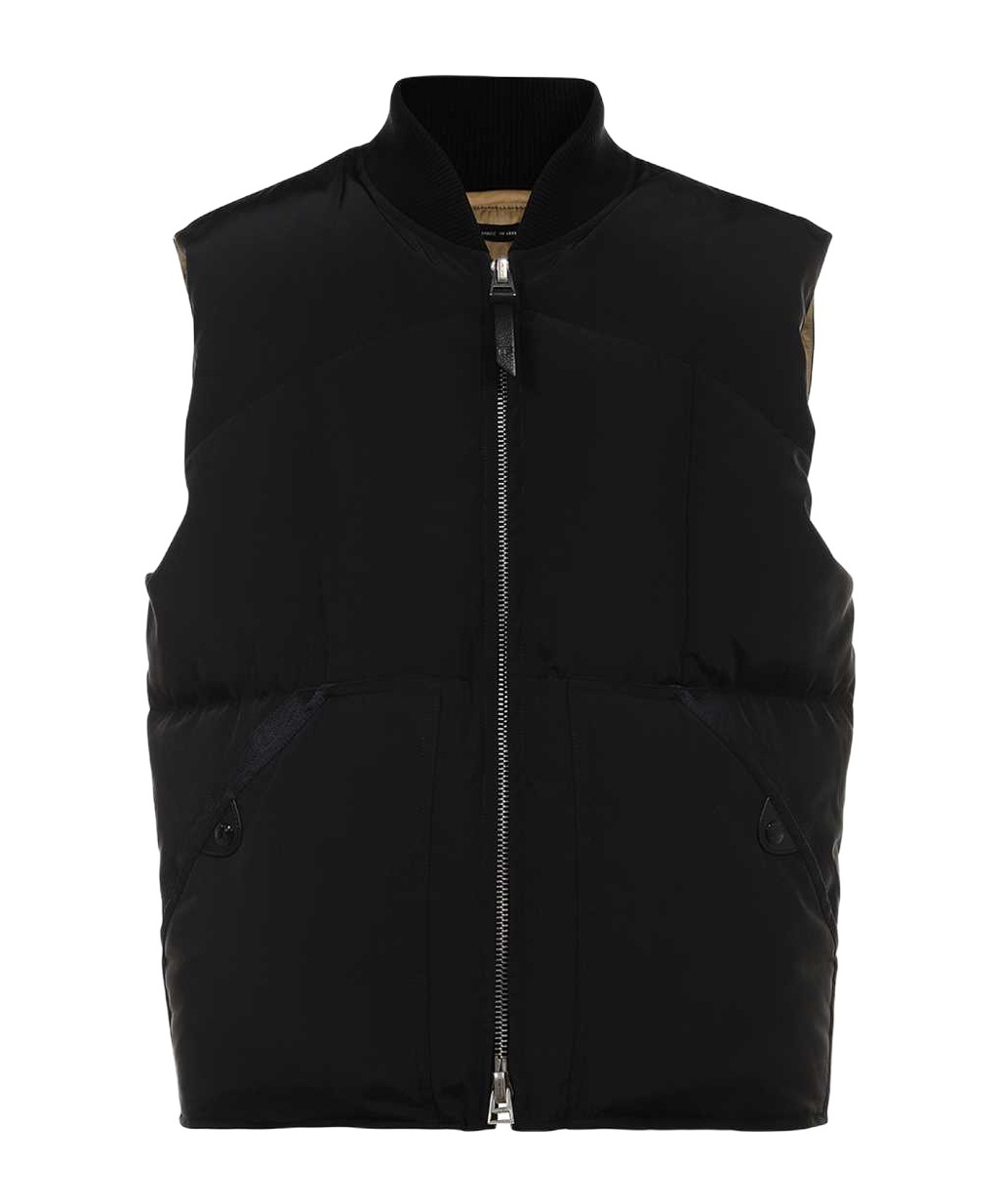 Tom Ford Zip-front Padded Gilet In Black