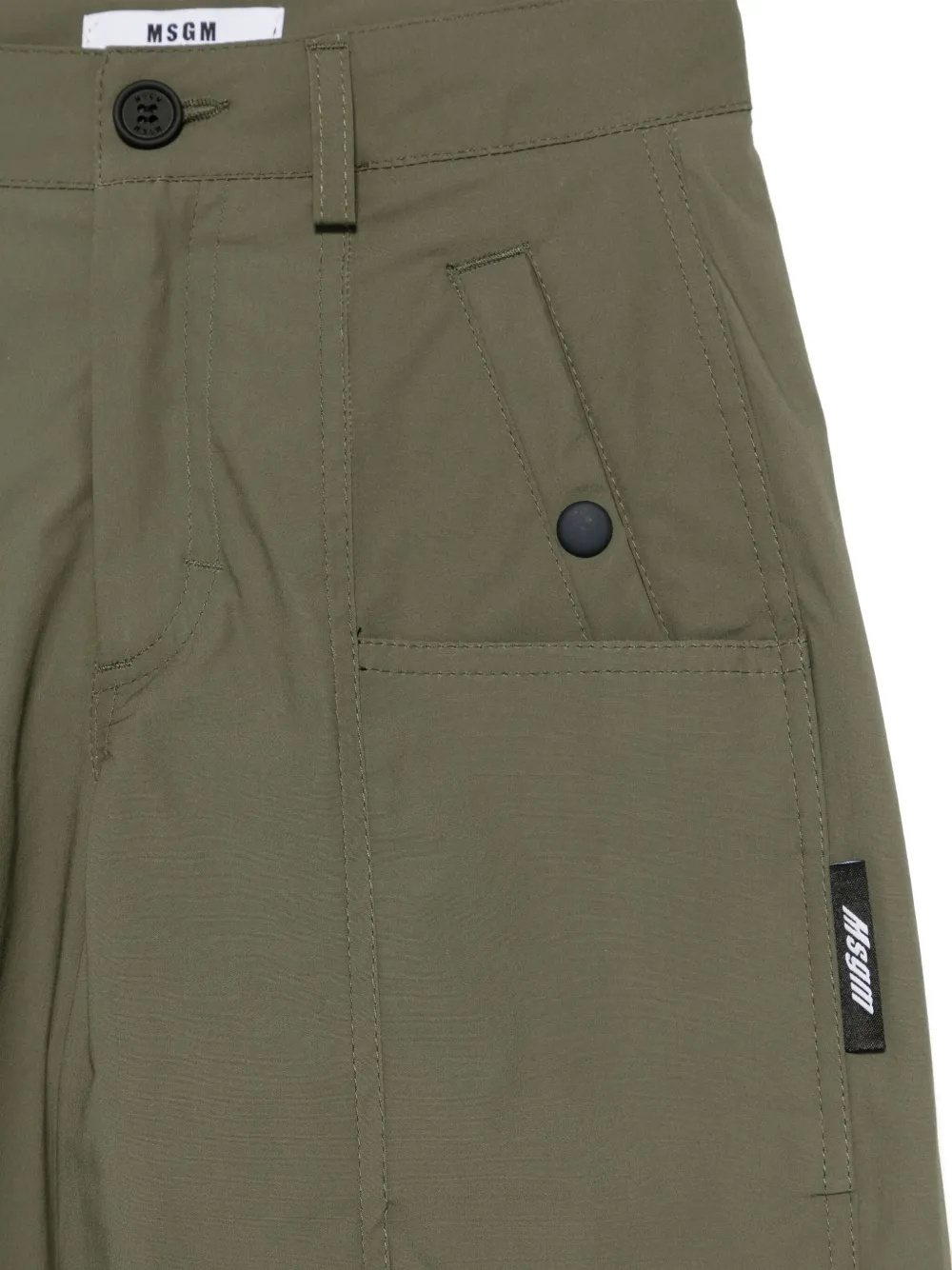 Msgm Tapered Trousers In Green