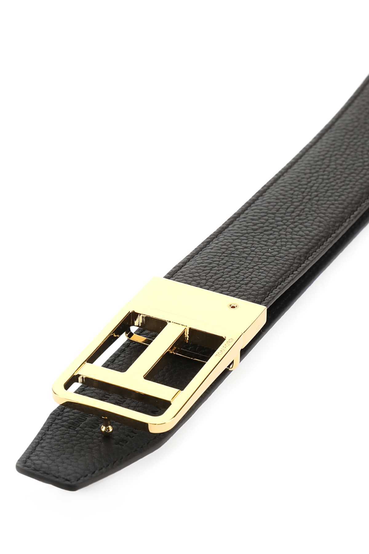 TOM FORD LEATHER BUCKLE BELT