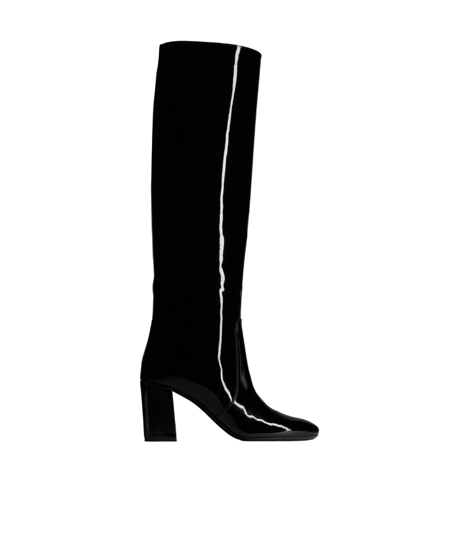 Saint Laurent Who 70mm Leather Boots In Black