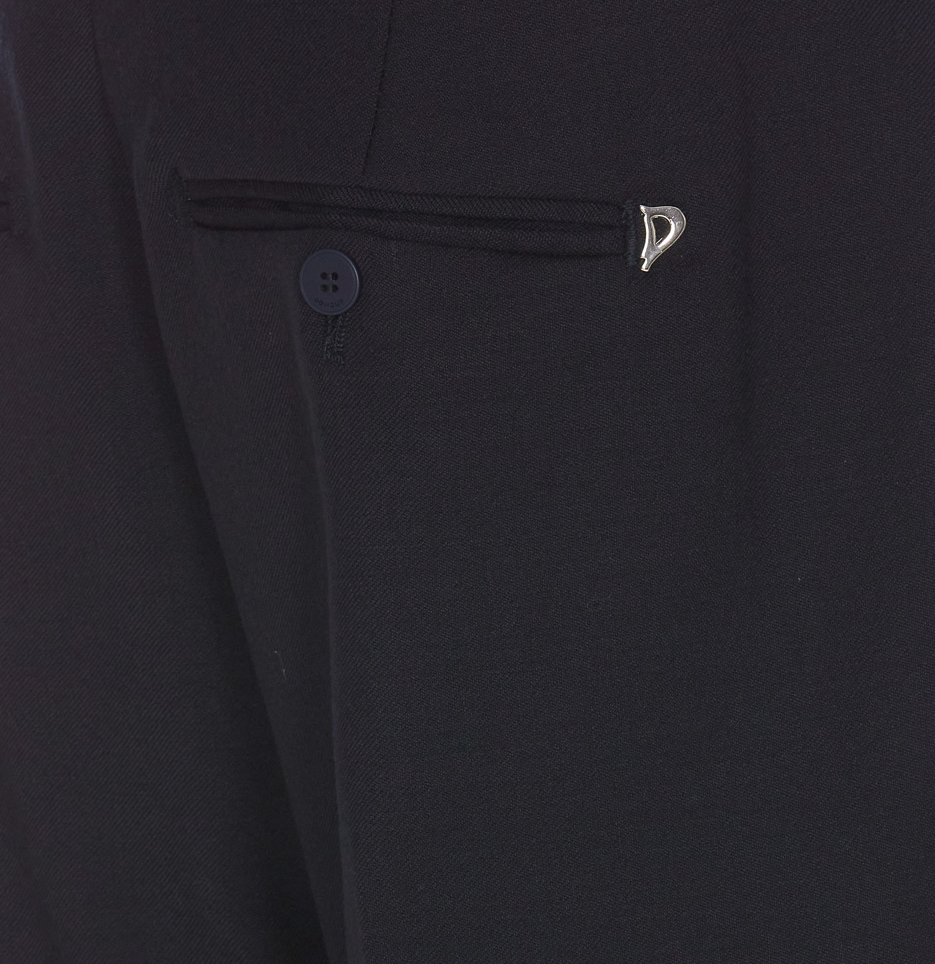 Dondup Belt-loop Casual Pants In Black