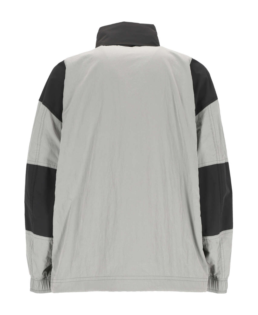 Hugo Boss Logo-patch Colour-block Hooded Jacket In Black
