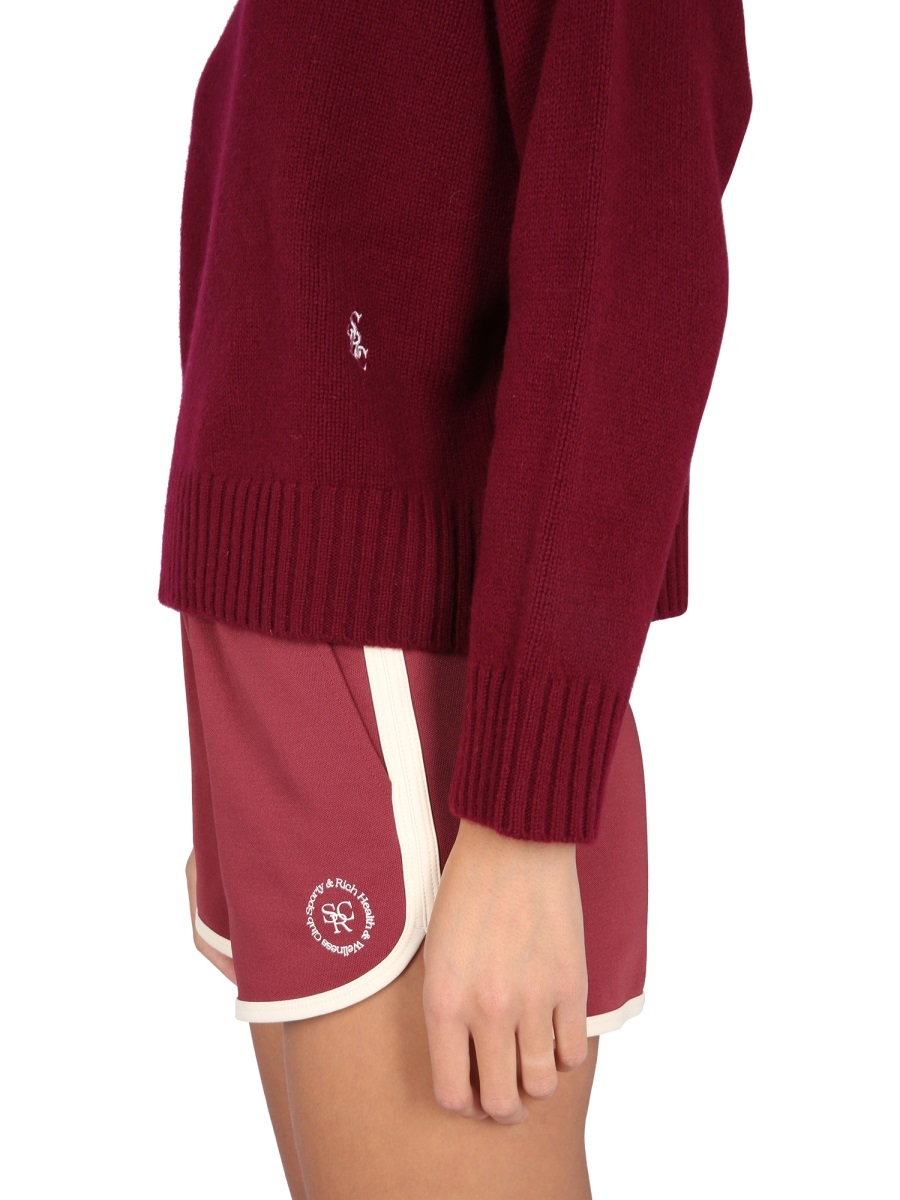 Sporty And Rich Sporty & Rich Turtleneck Shirt In Red