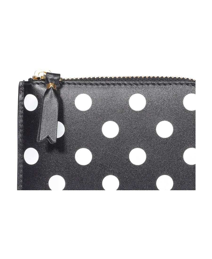 Shop Comme Des Garçons Polka Dot Wallet In Black