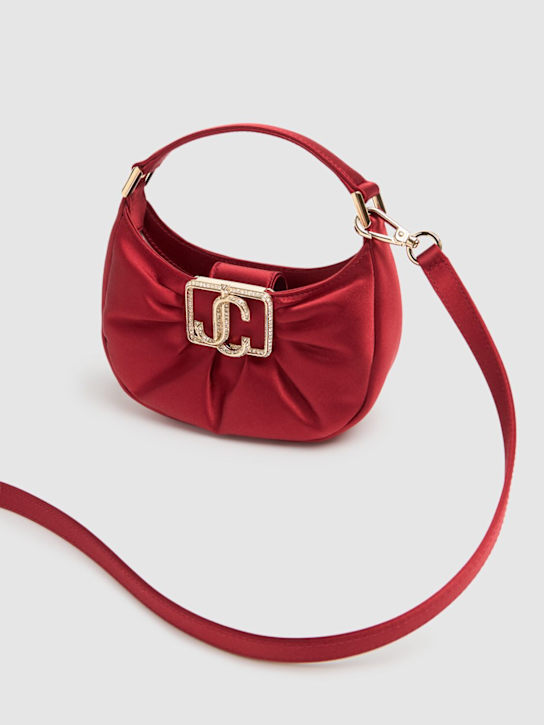 Shop Jimmy Choo Mini Edie Satin Hobo Bag