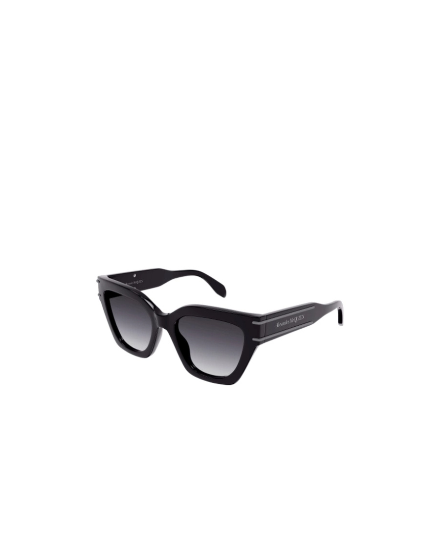 Alexander Mcqueen Two-tone Cat-eye Sunglasses In Black