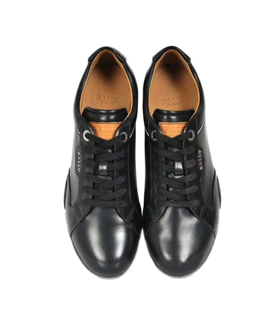 Bally Logo Details Casual Sports Shoes In Black
