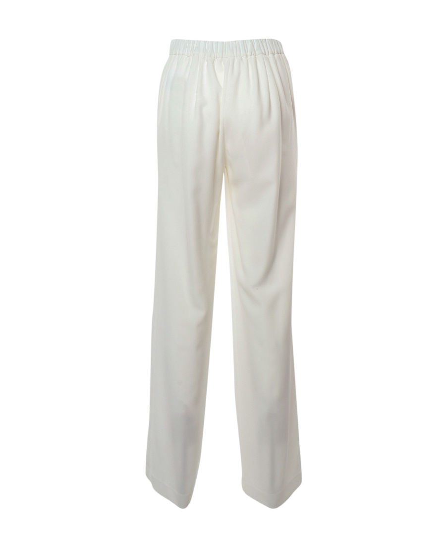 P.a.r.o.s.h Logo Straight Casual Pants In White