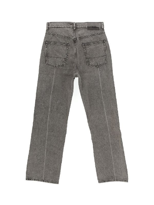 Our Legacy 25.5cm Extended Third Cut Cotton Jeans In Gray