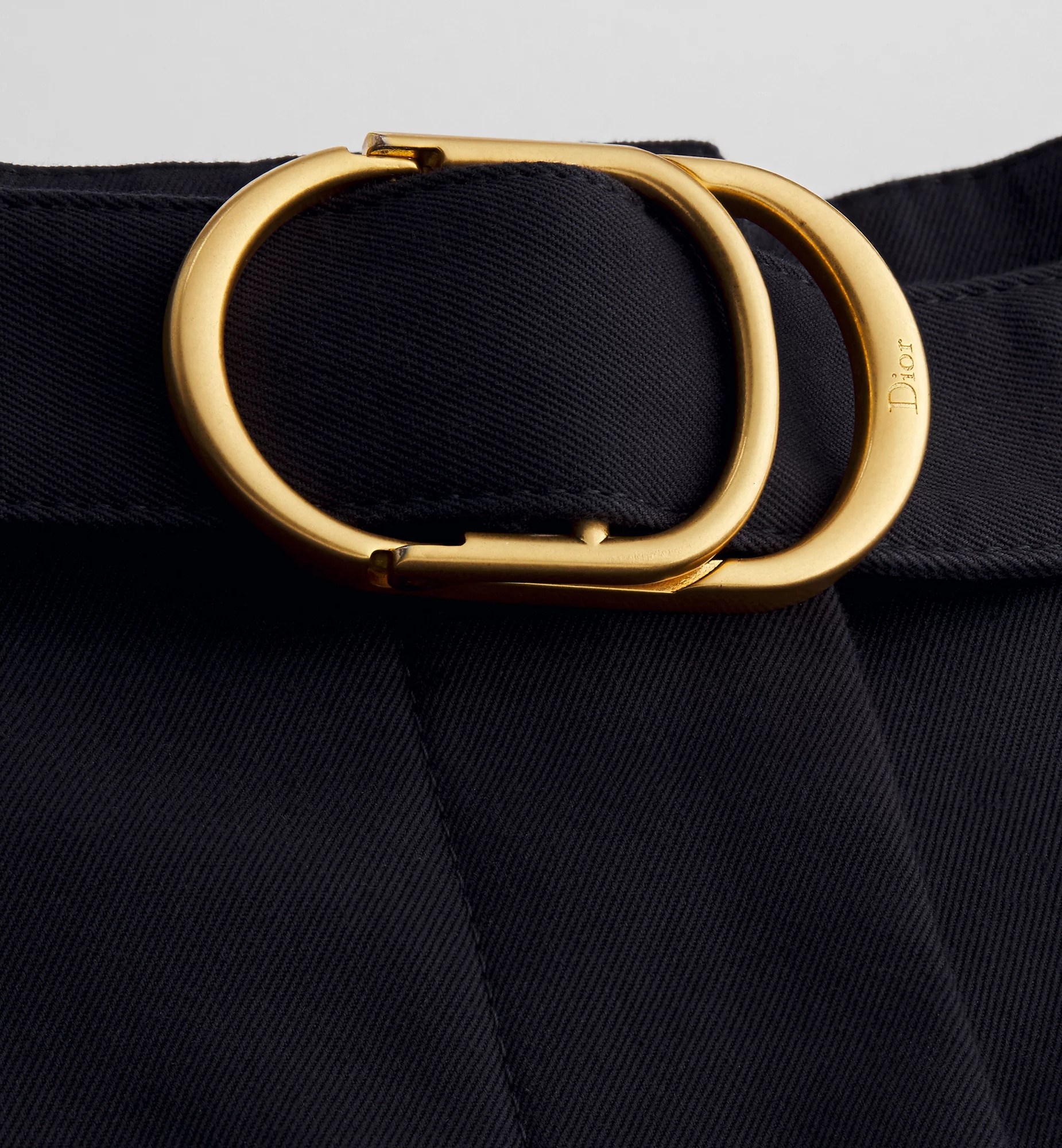 Dior Belted Flared Pants In Black