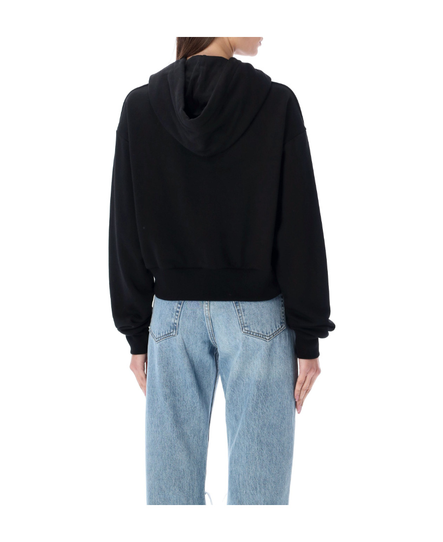 Versace Goddess Logo Hoodie In Black