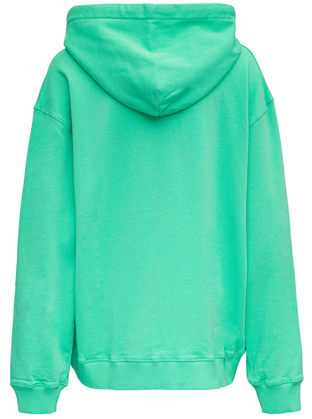 Nanushka Logo Drawstring Organic Cotton Hoodie In Green