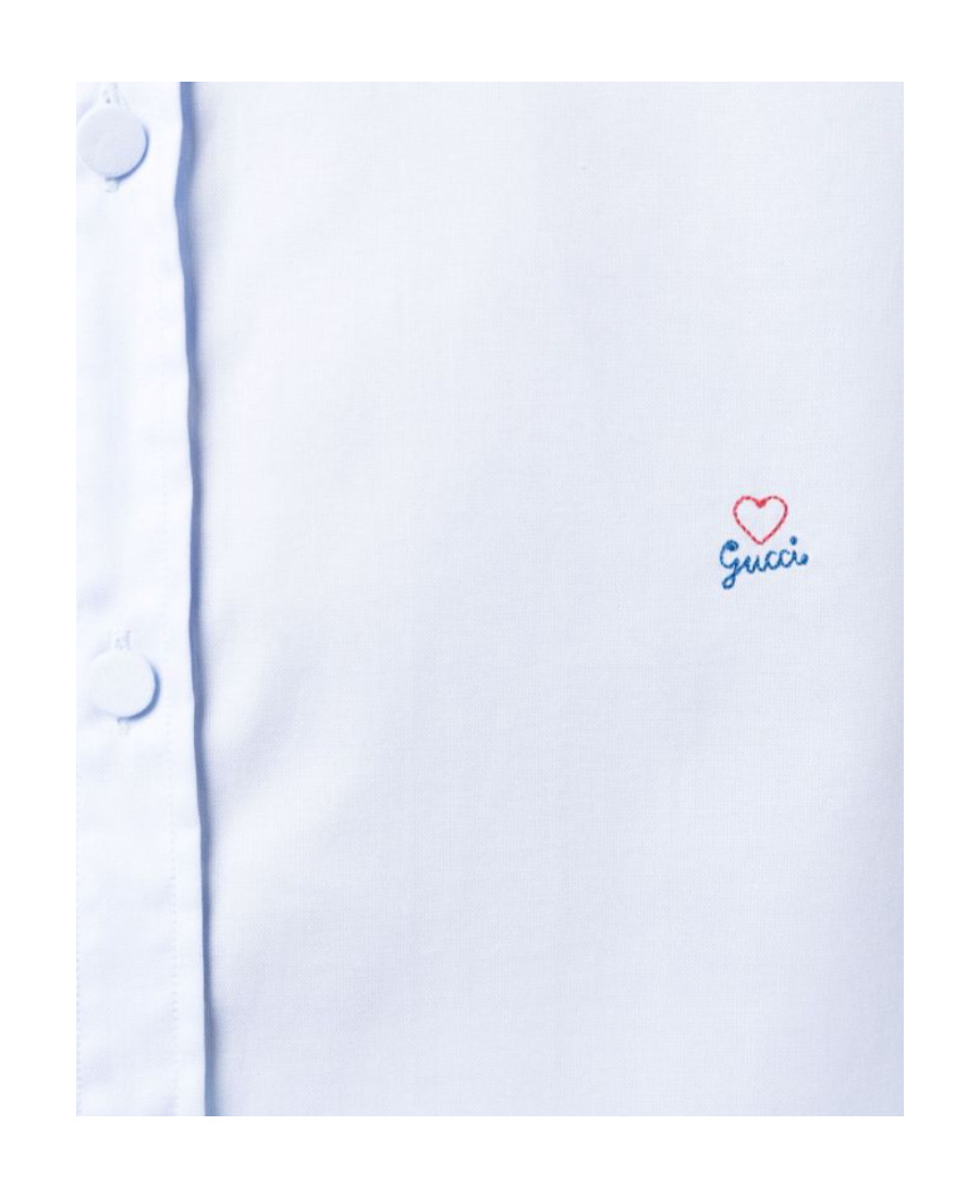 Gucci New Boxy Shirt Baby Blue Mix In Blue