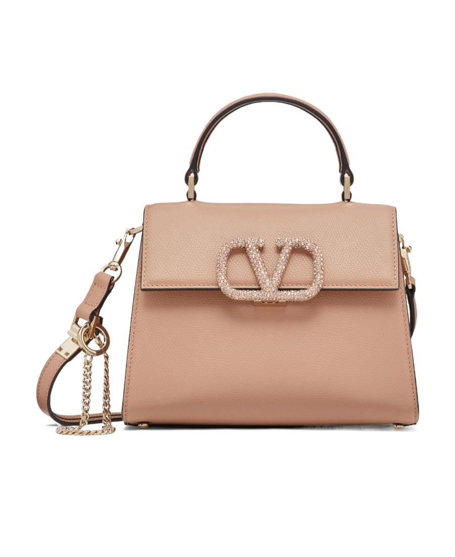 Valentino Logo-plaque Tote Bag In Pink