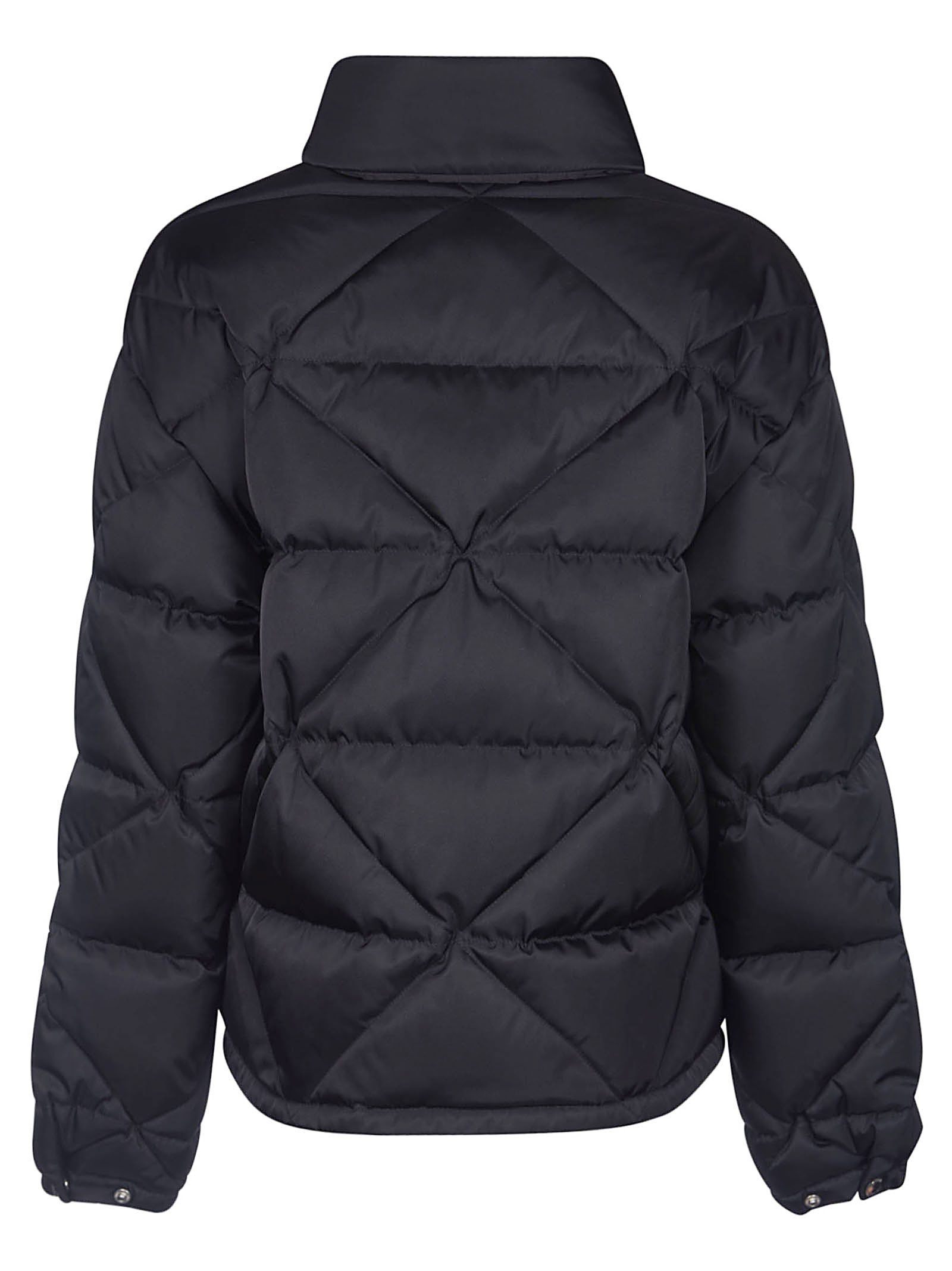 Prada Logo-print Padded Jacket In Black
