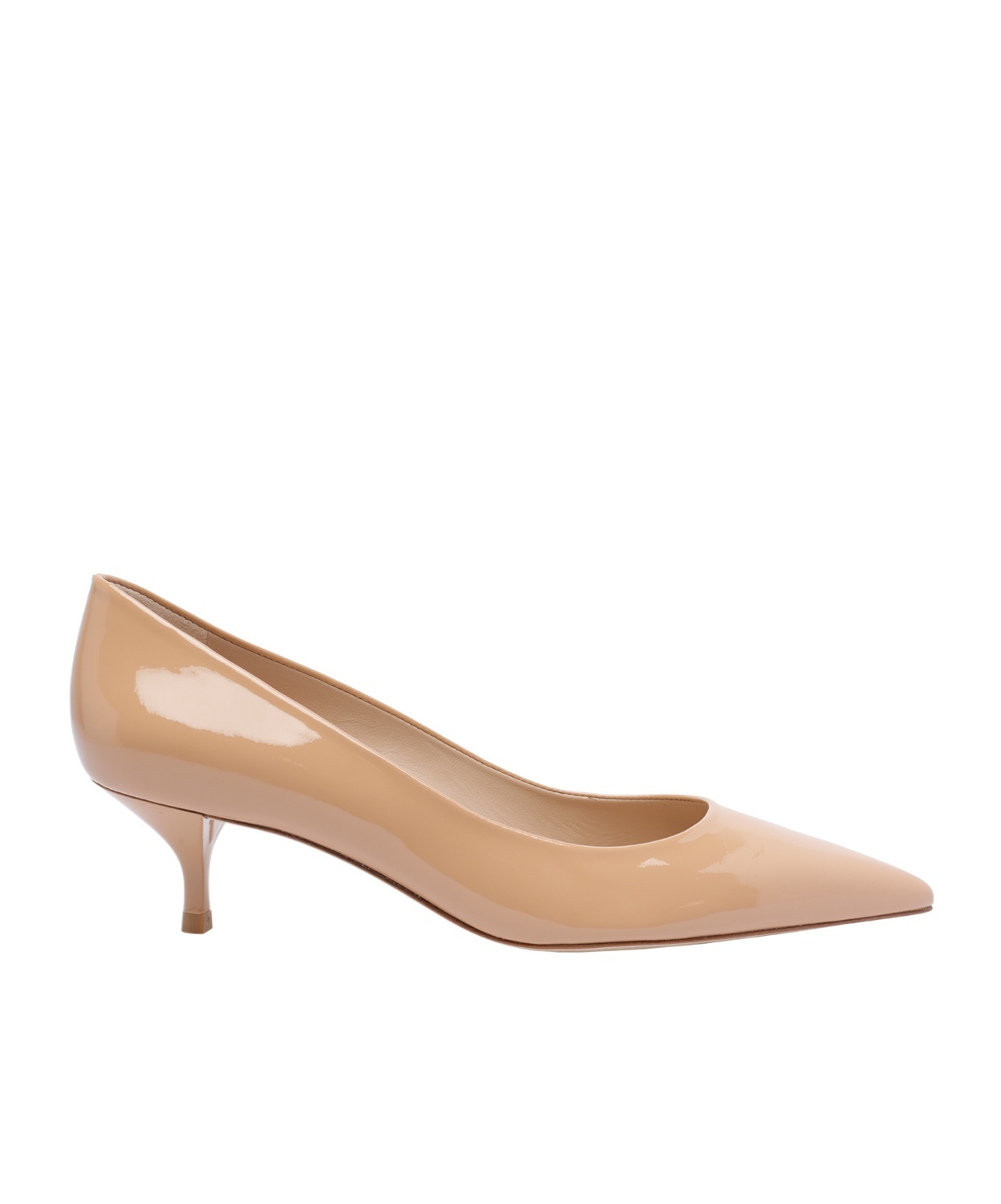 Stuart Weitzman Eva Kitten Heel Pointed Toe Pump In Multi