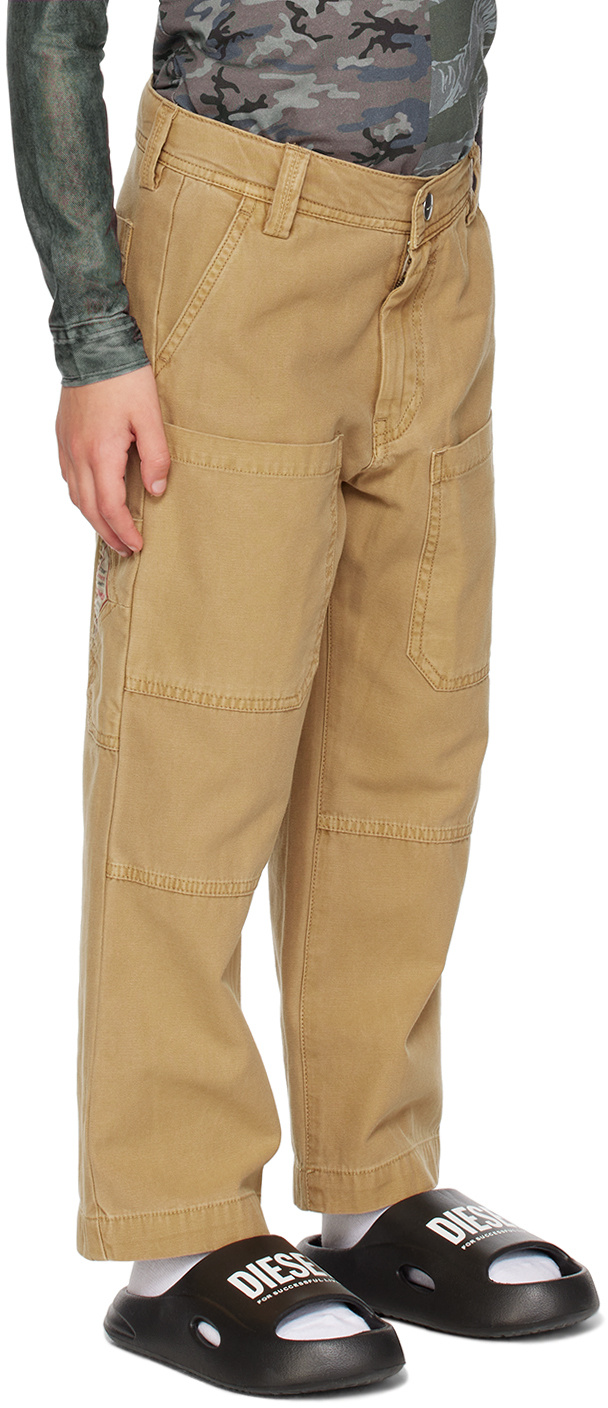 Diesel Patch Pocket Trousers In Brown