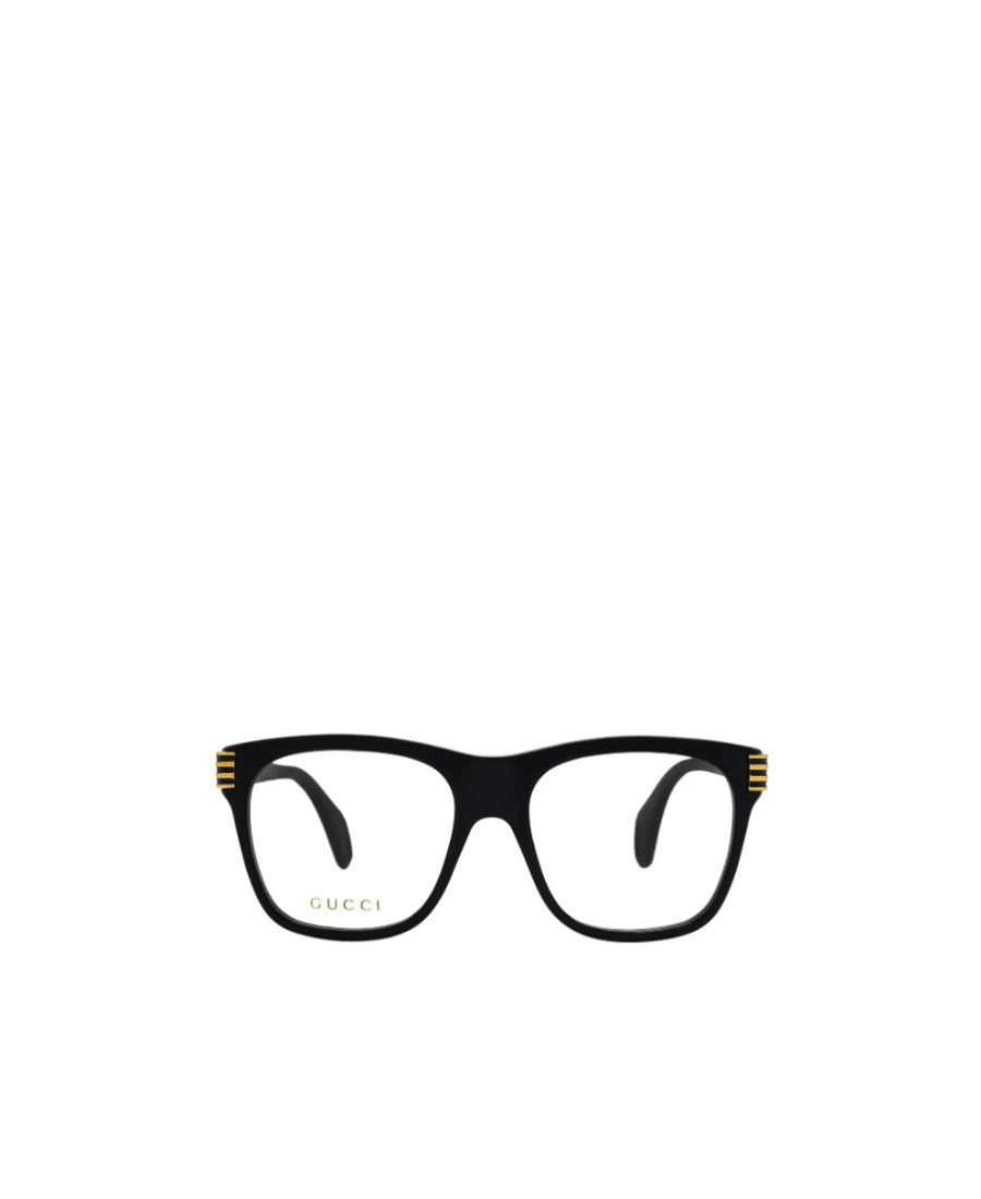 GUCCI BLACK LOGO SQUARE FRAME FLAT MIRROR 