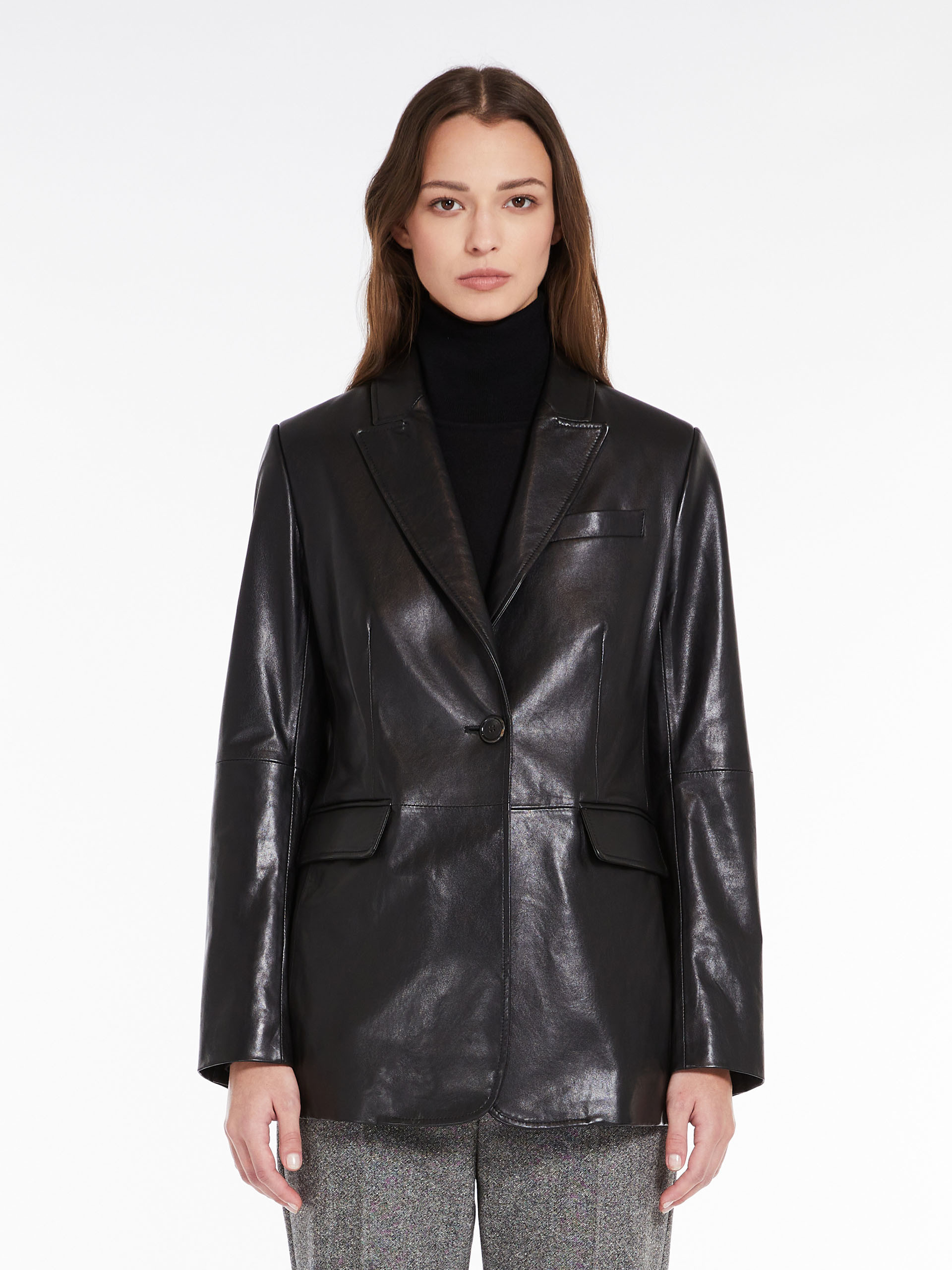 Max Mara Single-breasted Blazer In Black
