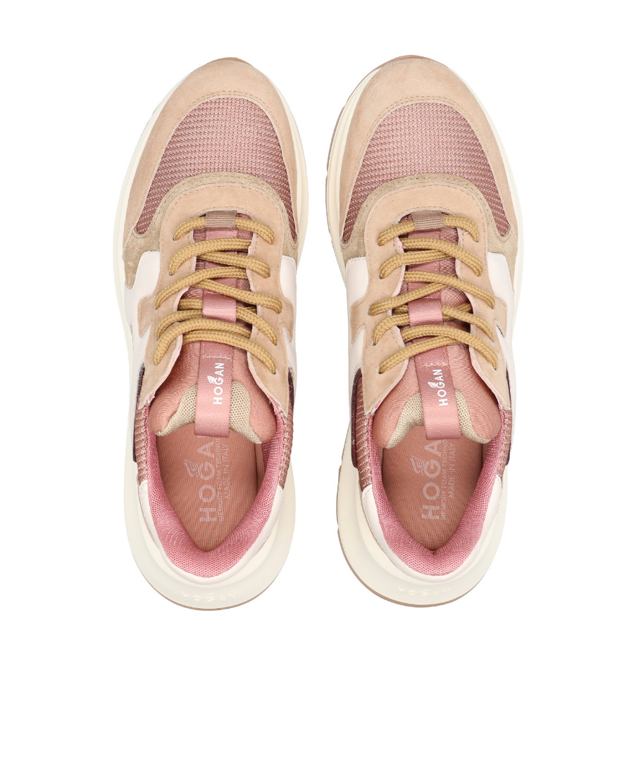 Hogan Colour-block Sneakers In White