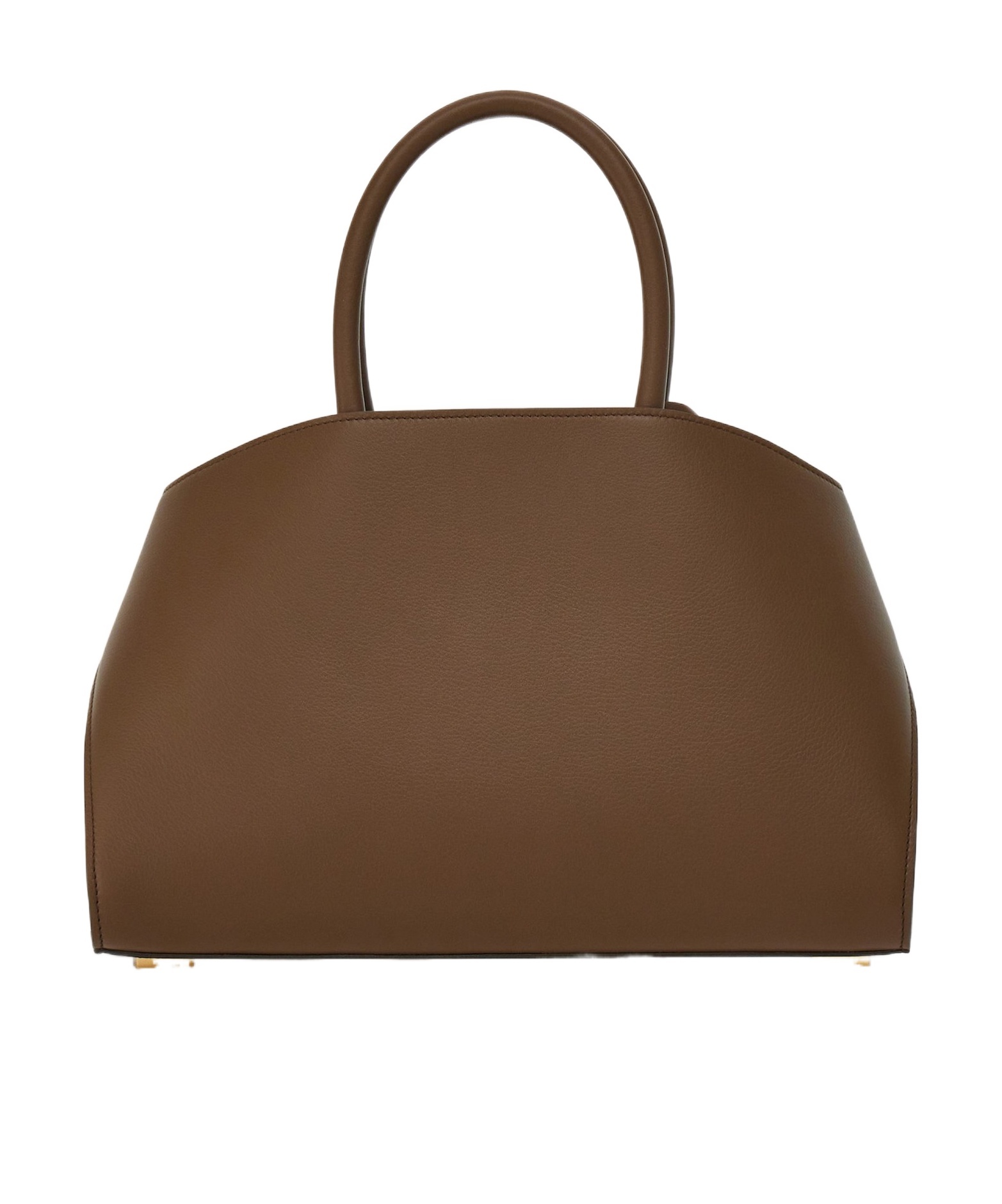 Ferragamo Borsa A Mano Hug Mini In Pelle Fango Donna In Brown
