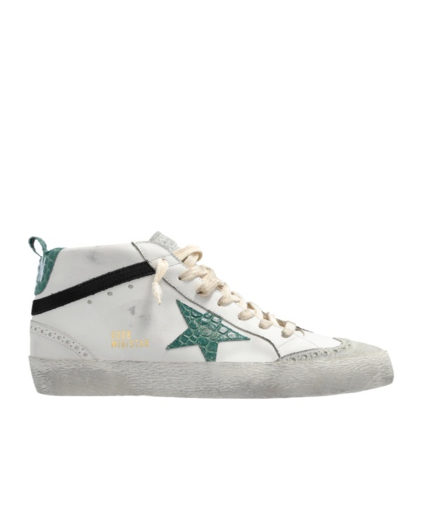 Golden Goose Deluxe Brand Mid Star Lace-up Sneakers In White