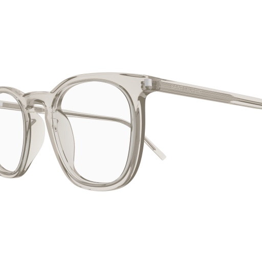 Saint Laurent Sl 623 Square-frame Glasses In Nude