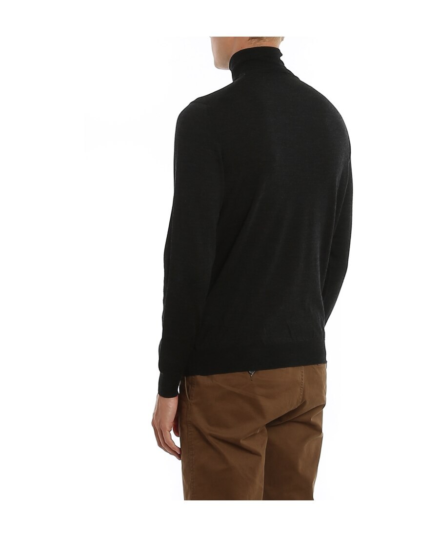 Drumohr Merino Wool Turtleneck In Black