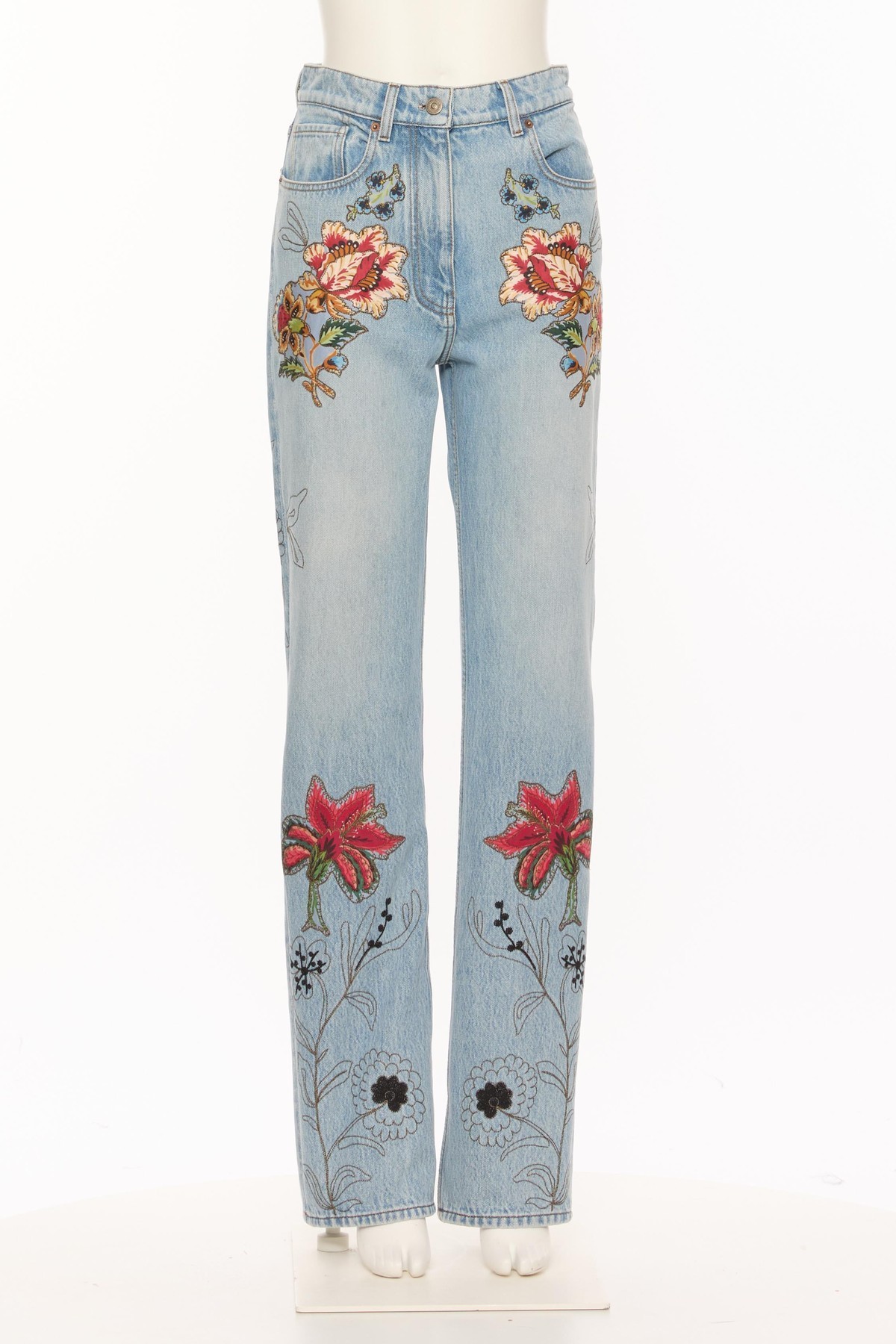 Valentino Jeans With Belt Loops In Blue