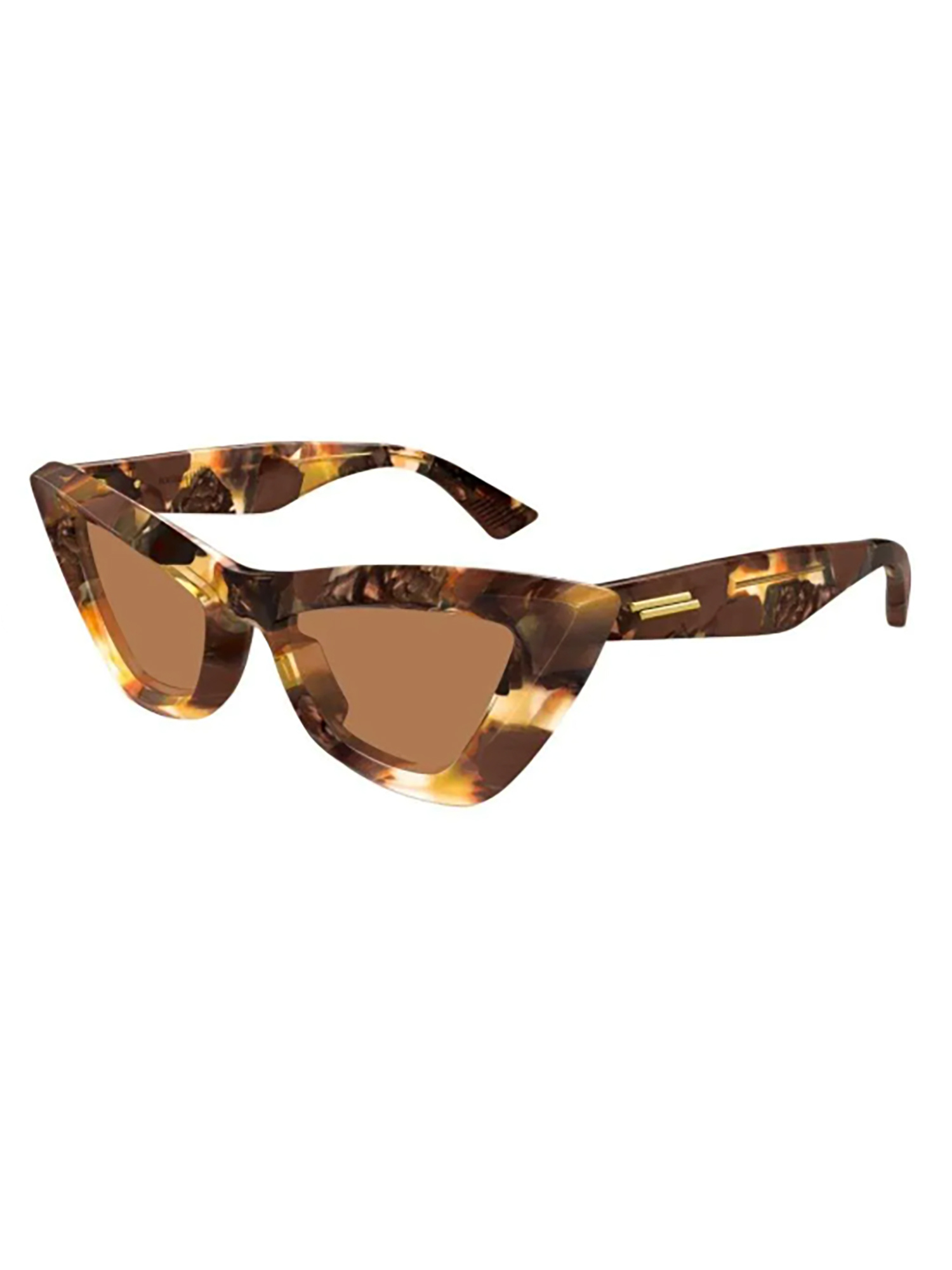 Bottega Veneta Eyewear Cat-eye Frame Sunglasses In Brown