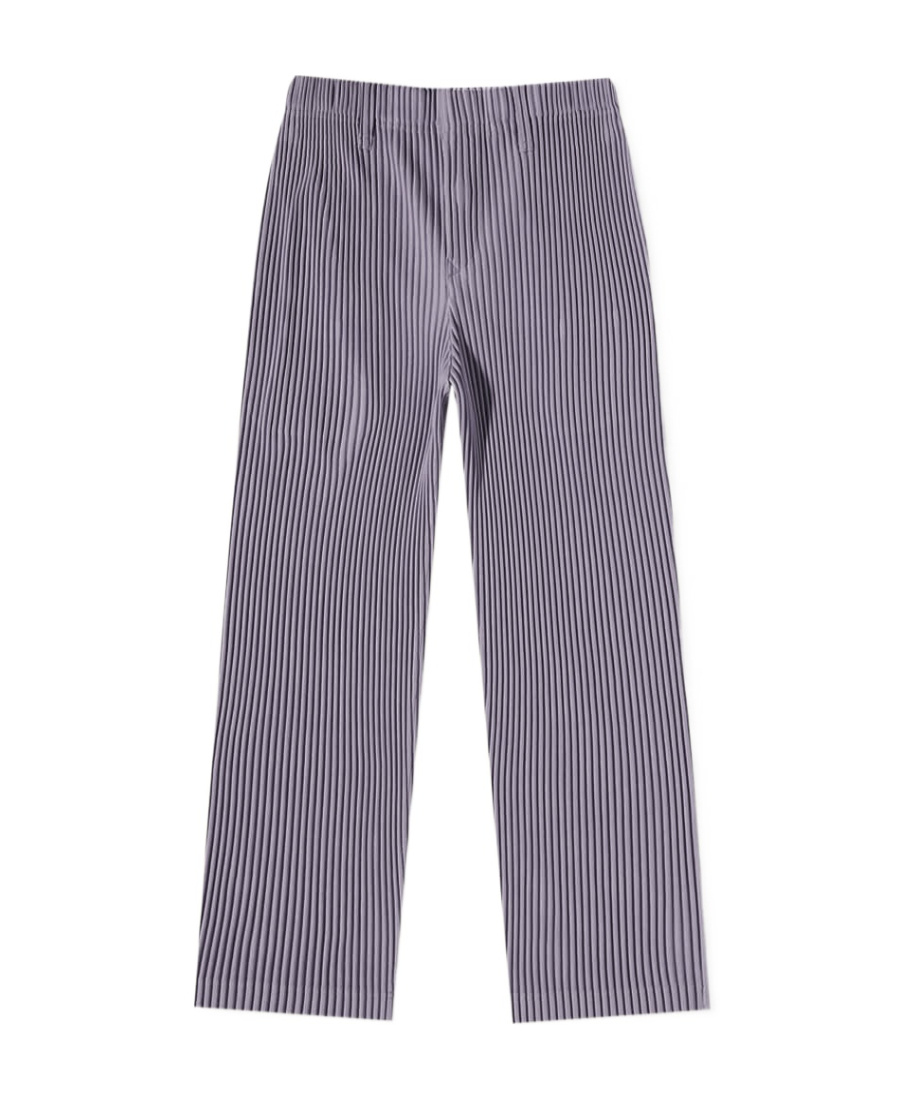 Issey Miyake Corduroy Tapered Trousers In Gray